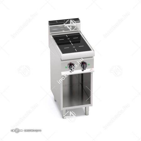 Eladó új! Tűzhely indukciós 2 főzőlapos sütő nélkül főzősorba illeszthető ipari 700Sr BERTO'S...