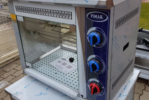 új inox ipari nagykonyhai elektromos 6-8 csirkés grillsütő grillcsirkesűtő