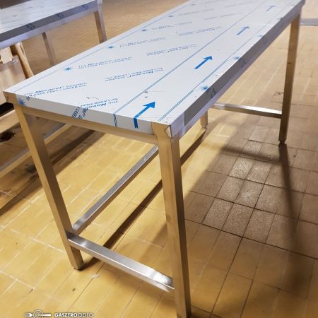 új inox fóliás munkaasztal boncasztal 140x60x85cm-es garanciával!