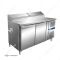 ELADÓ Új! Hűtőtt ipari munkaasztal felnyitható feltéthűtővel 2 ajtós 400 liter Ferrara-Cool