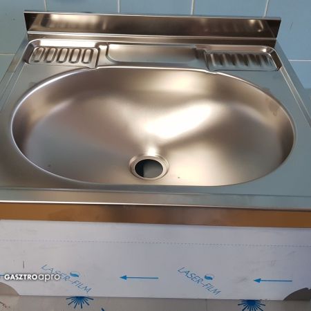 új inox fóliás ipari nagy konyhai kézmosó mosdó mosogató