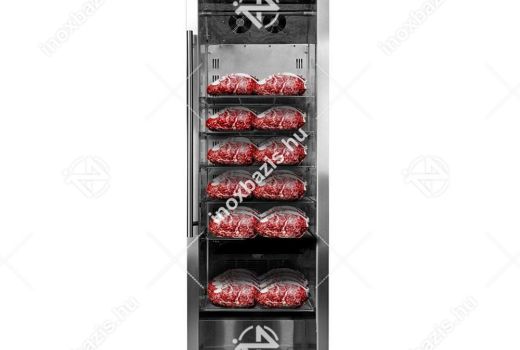 Eladó új! Húsérlelő hűtőszekrény 415 literes rozsdamentes ipari Ferrara-Cool