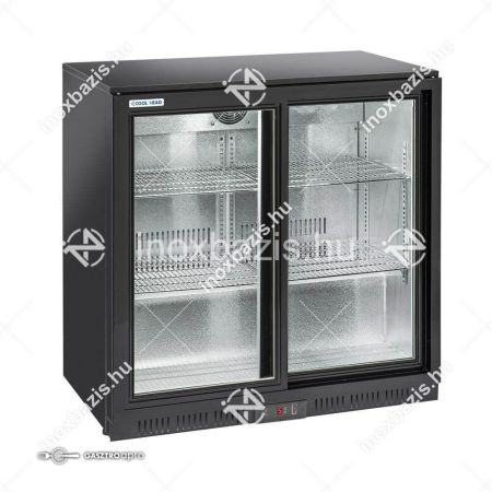 ELADÓ ÚJ! Bárhűtő ipari, bemutató hűtő 2 üveges tolóajtóval LED világítással Ferrara cool...