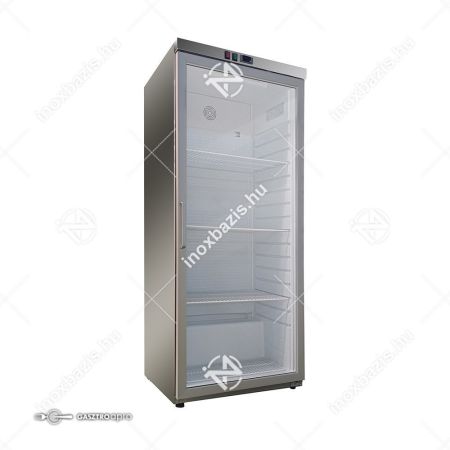 ELADÓ ÚJ! Hűtőszekrény álló 600 literes üvegajtós ipari háttérhűtő Ferrara-Cool
