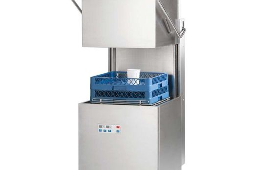Kalapos mosogatógép 11,1 kW; Mosogatószerszivattyúval és nyomásfokozóval