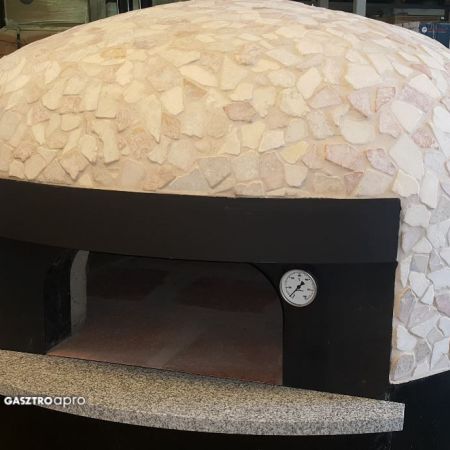 nápolyi pizza fatüzelésű kemence kerámia burkolattal 80cm belső