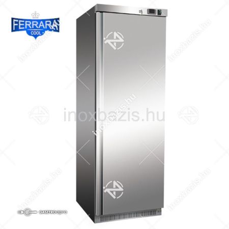 ELADÓ ÚJ! Hűtőszekrény álló 400 literes rozsdamentes ipari háttérhűtő Ferrara-Cool