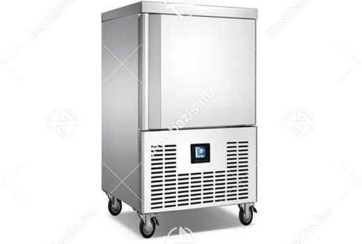 ELADÓ ÚJ! Ipari Sokkoló hűtő fagyasztó 10 tálcás GN1/1 és 60×40 EVCO HACCP digitális vezérlés...