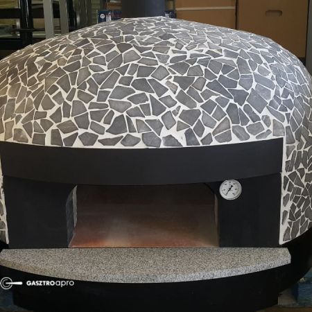 nápolyi pizza fatüzelésű kemence kerámia burkolattal 80cm belső
