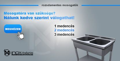 MOSOGATÁSTECHNIKA / MOSOGATÓMEDENCE - 2 medencés - InoxBázis